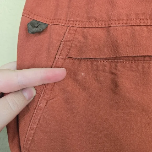 Prana Kanab Clay Rust Orange Organic Cotton Blend Jogger Hiking Pants Sz S - Picture 14 of 16